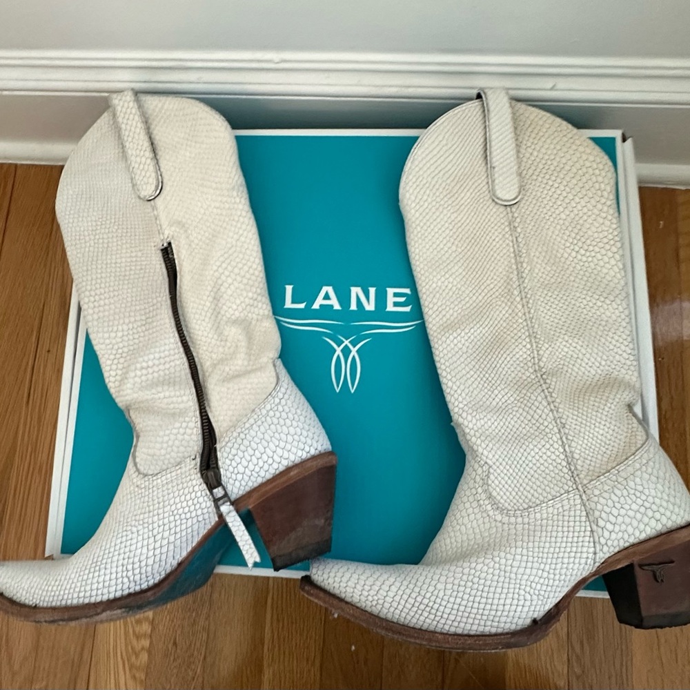 LANE Smokeshow boot - champagne viper